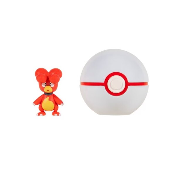 NEW Pokemon Clip N Go Magby and Premier Ball - Picture 2 of 6